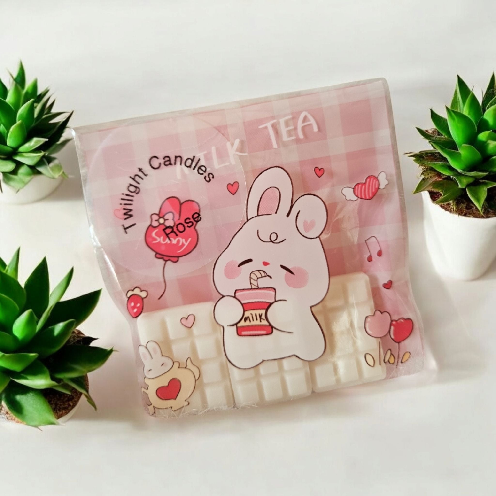 Lot fondants parfum rose